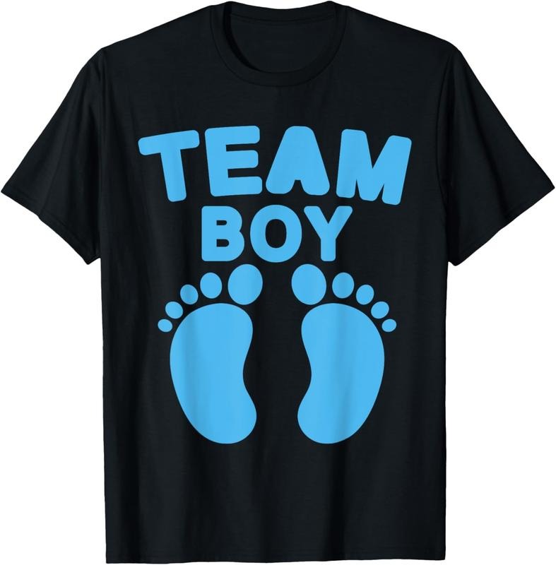 100% Cotton Shower Team Boy Party Footprints Gender Reveal T-Shirt Hoodie, Sweatshirt | WearSparks.com