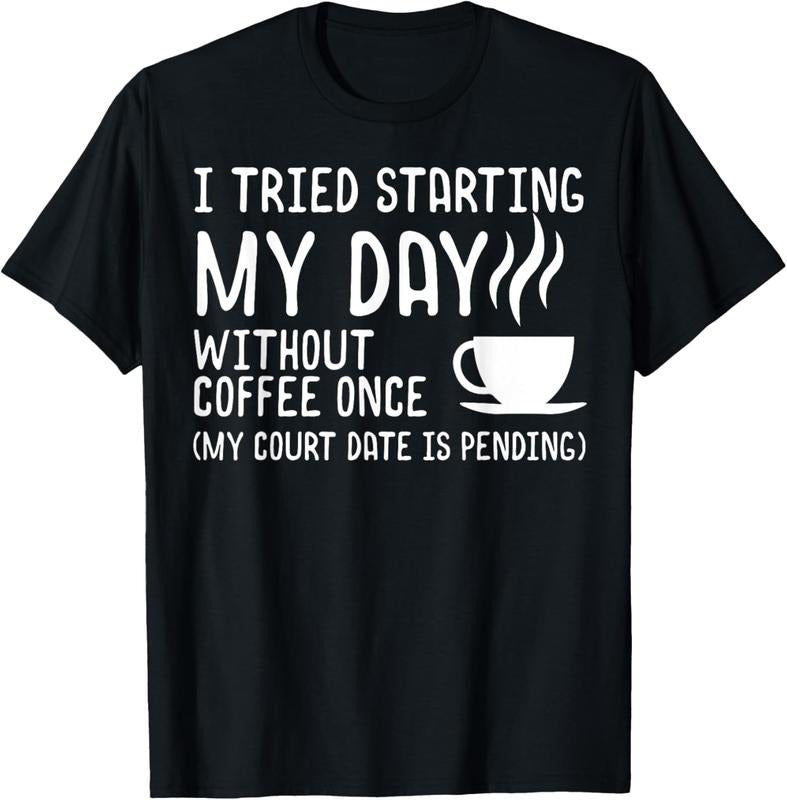 100% Cotton Funny Coffee Shirt Day without Coffee Womens Coffee T-Shirt Hoodie, Sweatshirt | WearSparks.com