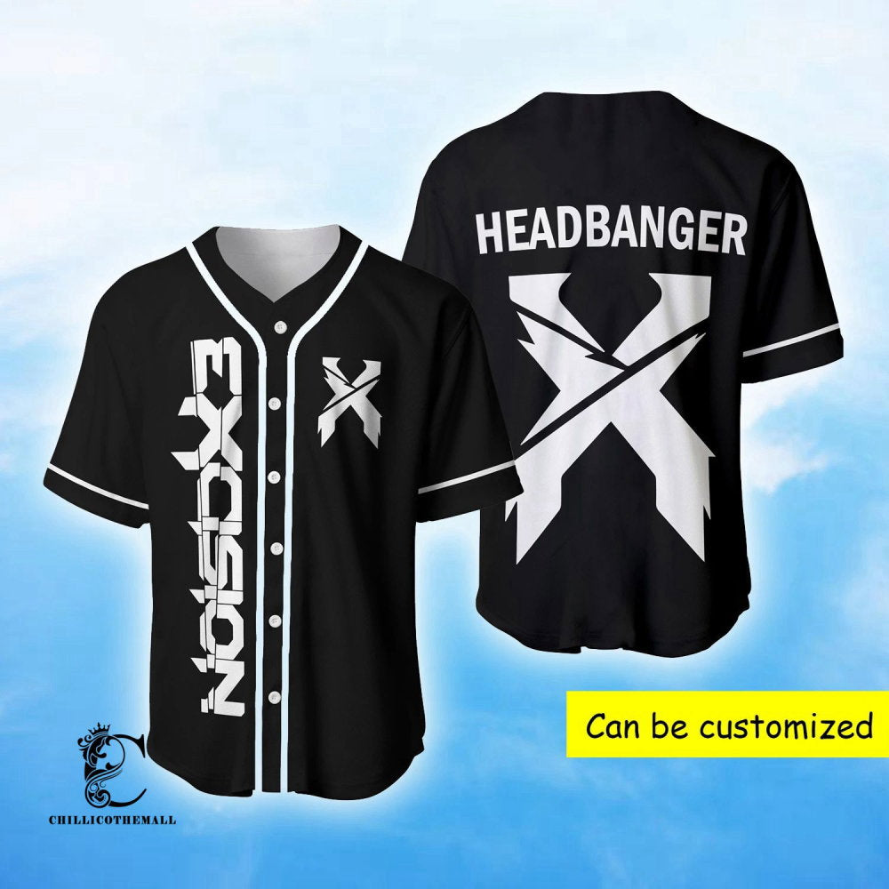 Custom X Excision EDM Festival Baseball Jersey: Personalized Style for Music Lovers