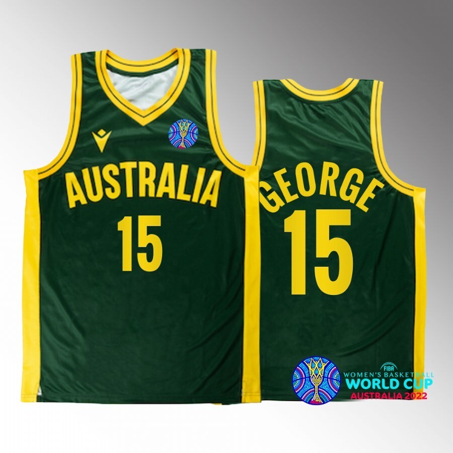2022 FIBA Basketball World Cup Australia #15 cayla george Unisex Jersey Green Bronze medal