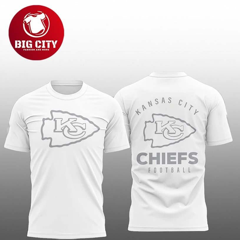 2026 KC Chiefs Football Winter White Out Two Sided Shirt