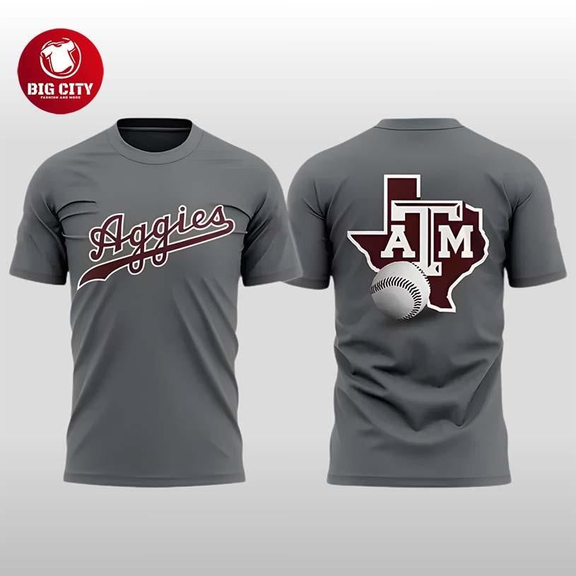 2026 Texas A&M Aggies Baseball Two Sided Shirt