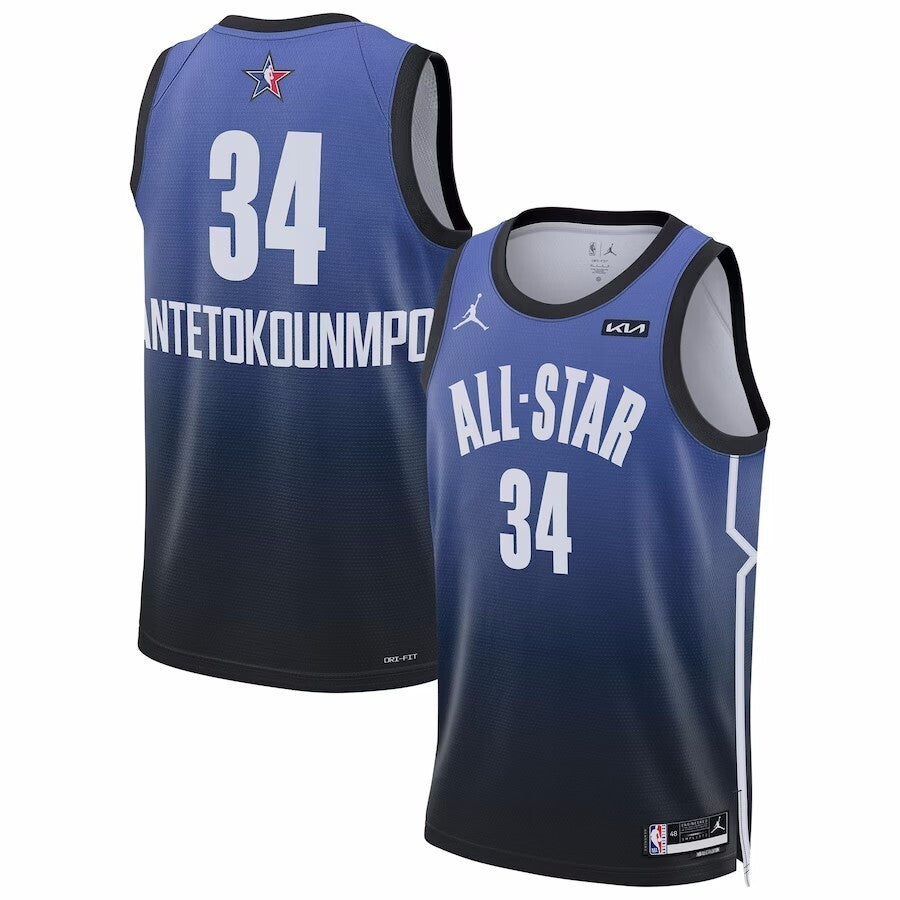 #34 Giannis Antetokounmpo 2023 NBA All-Star Game Swingman Jersey - Blue