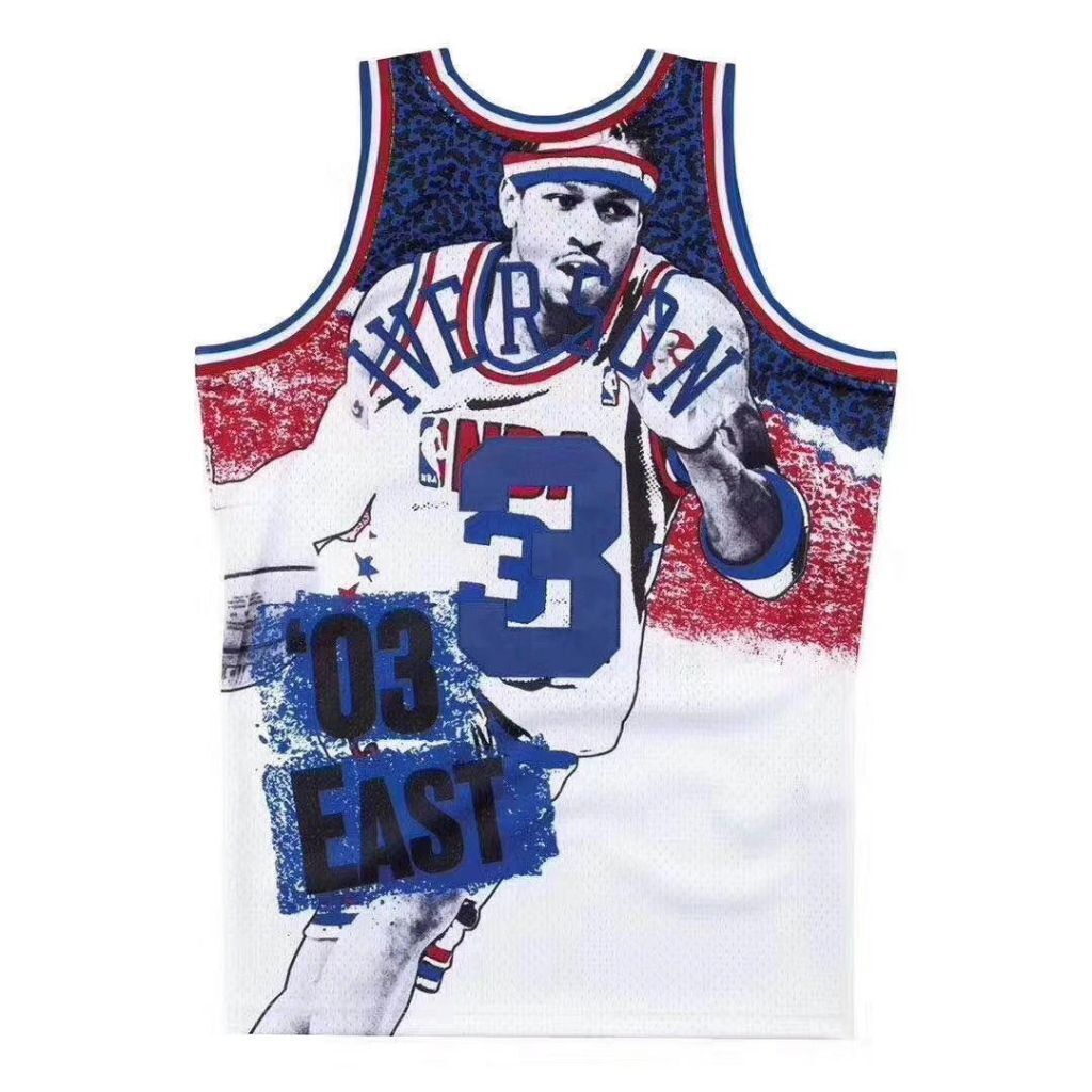 #3 iverson 2003 all star jersey (print)