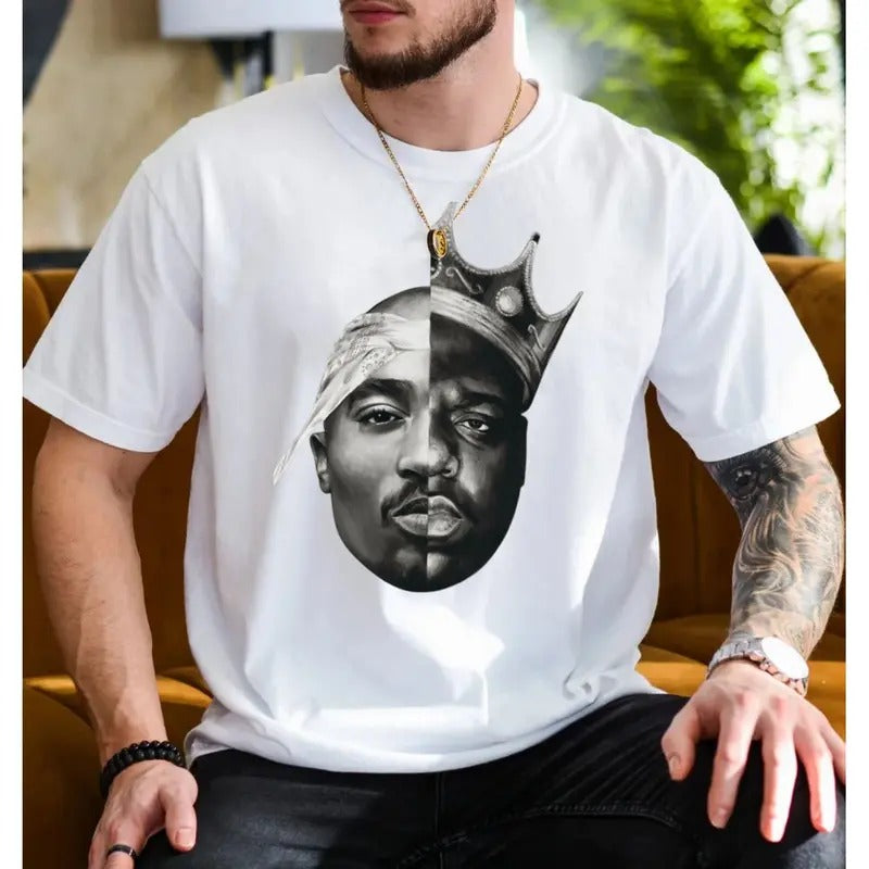 2pac And B.I.G. Legends Tee, Hip Hop Shirt, Rapper Old School Shirt, Gift For Hip Hop Lover, Unisex Short Sleeve...