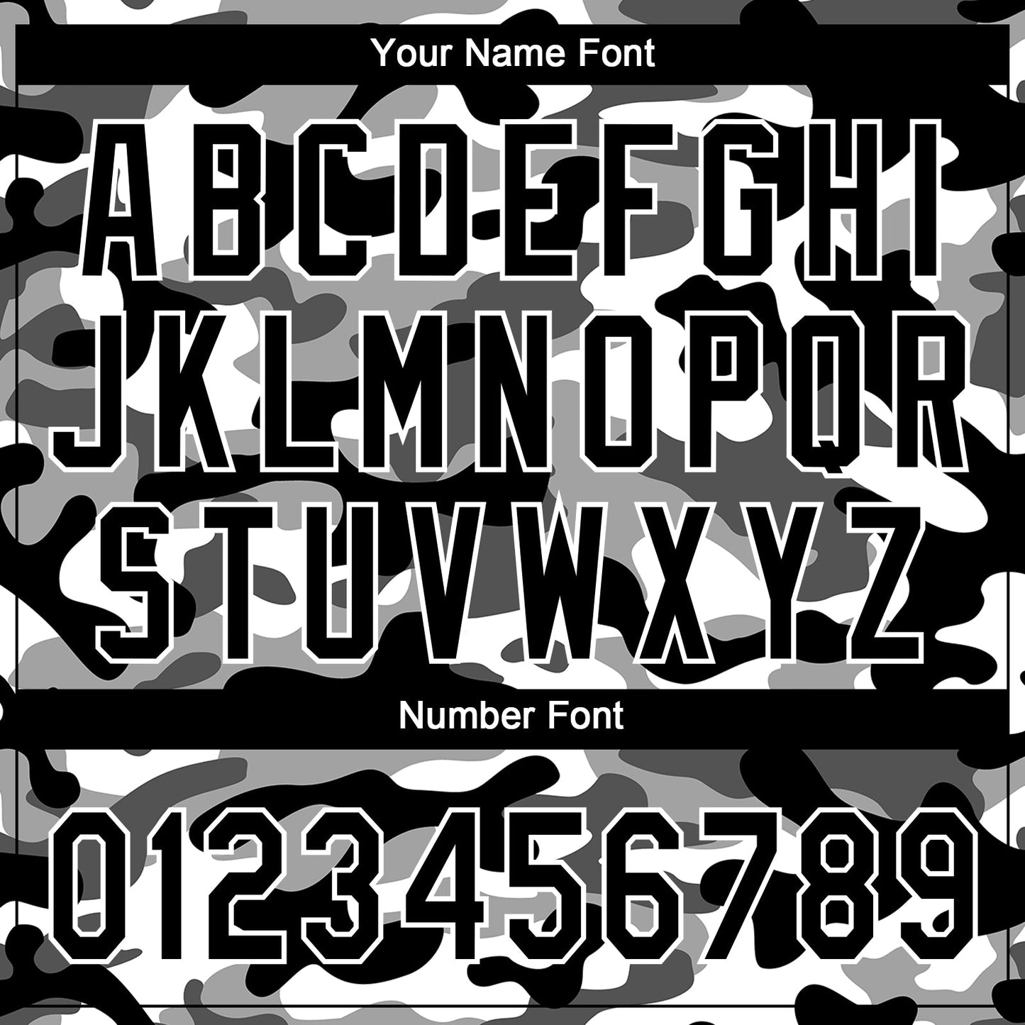 Custom Black Black-Camo 3D Pattern Design Authentic Baseball Jersey