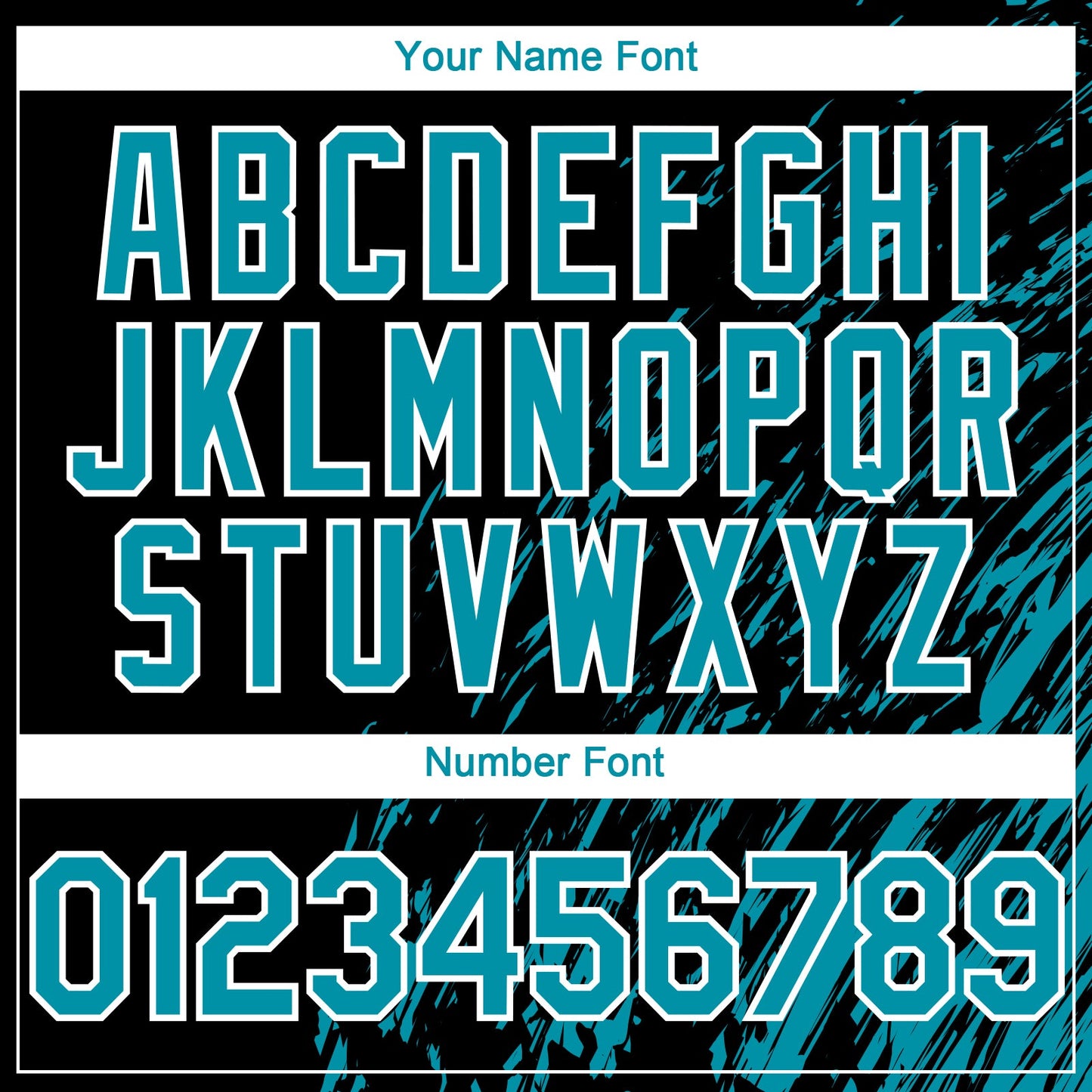 Custom Black Teal-White Paint Stroke Grunge Streak Authentic Baseball Jersey