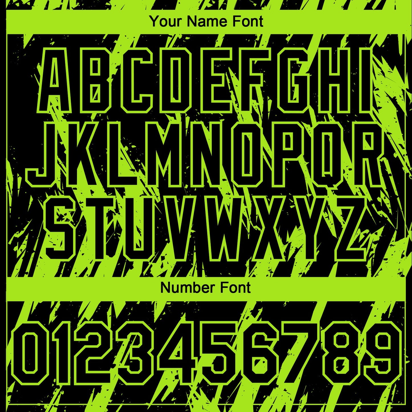 Custom Black Neon Green Splatter Torn Sharp Brush Stroke Authentic Baseball Jersey