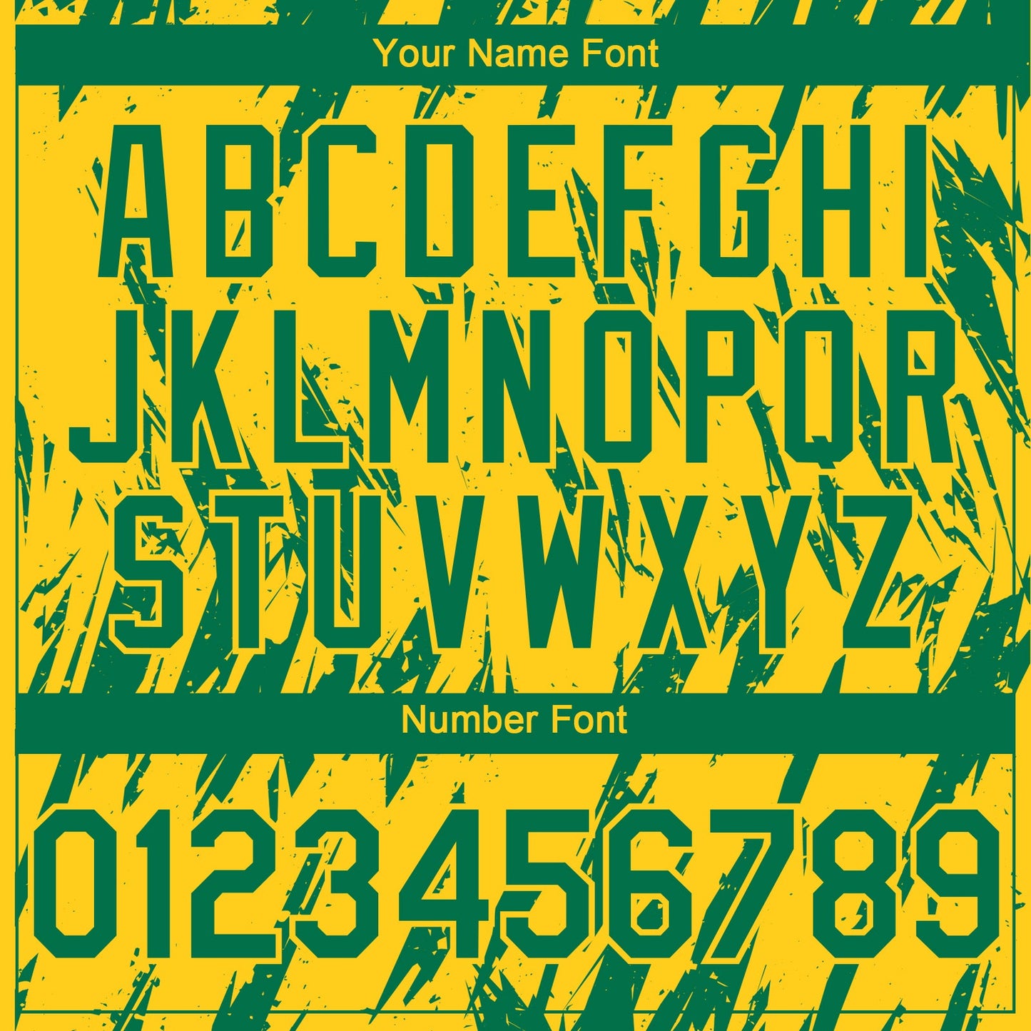Custom Yellow Kelly Green-White Splatter Torn Sharp Brush Stroke Authentic Baseball Jersey