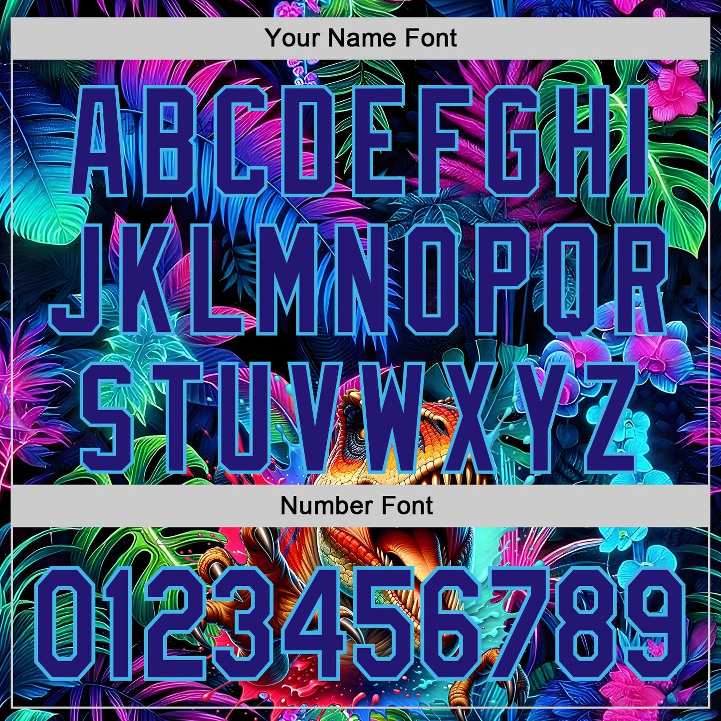 Custom Black Dark Purple-Sky Blue Cyber Tropical Palm Trees Music Festival Gothic Fantasy Authentic Baseball Jersey