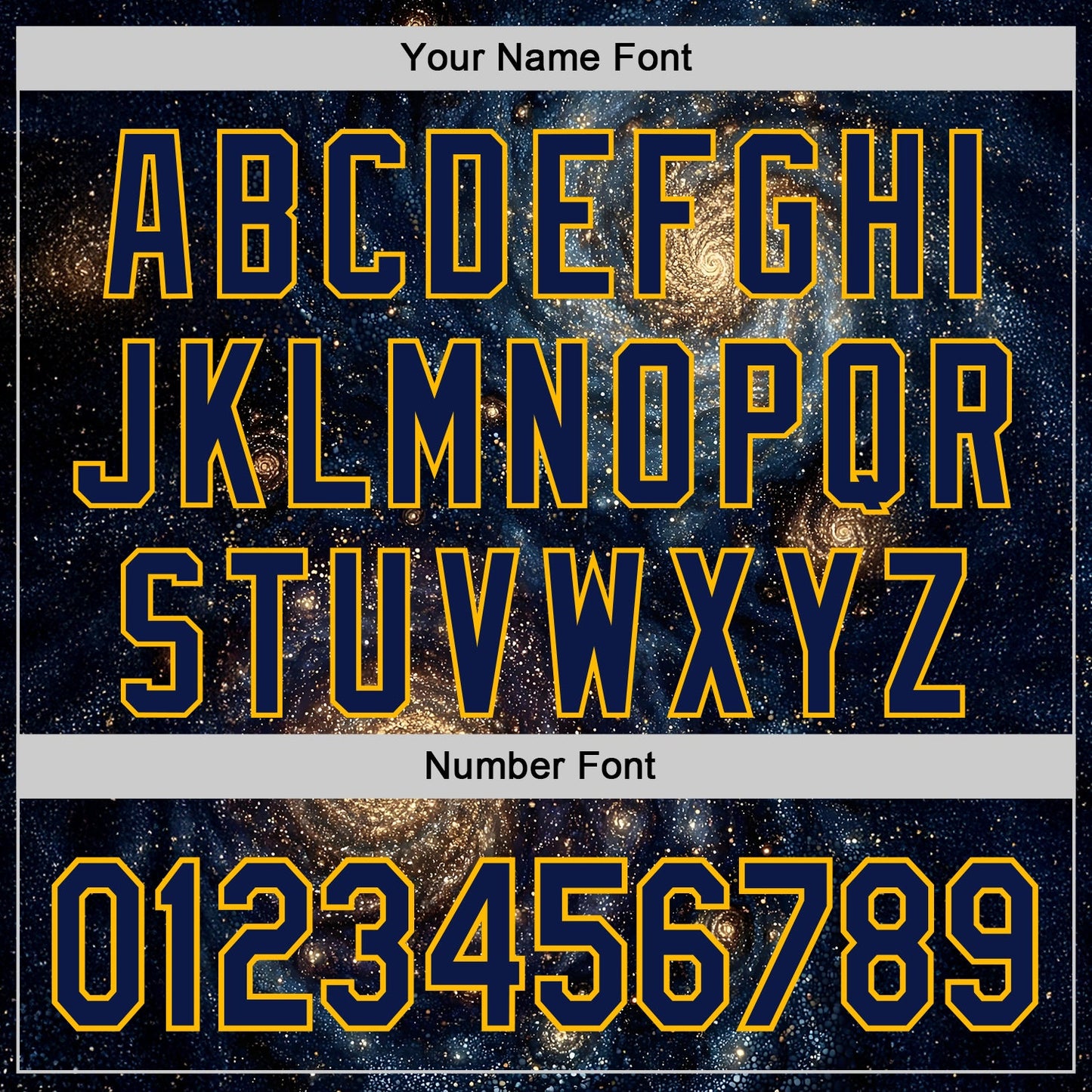 Custom Black Navy-Gold Galaxy Star Authentic Baseball Jersey