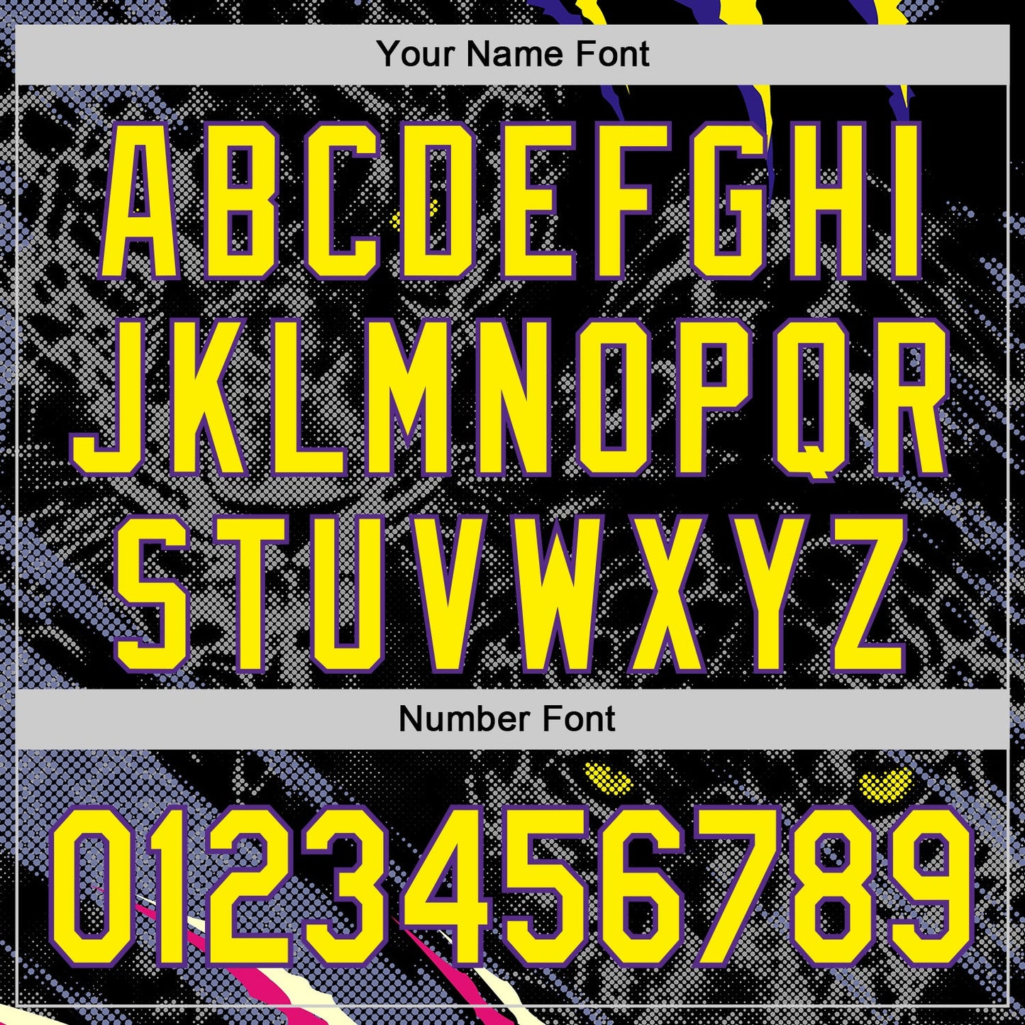 Custom Black Light Yellow-Purple Leopard Print Scratch Authentic Baseball Jersey