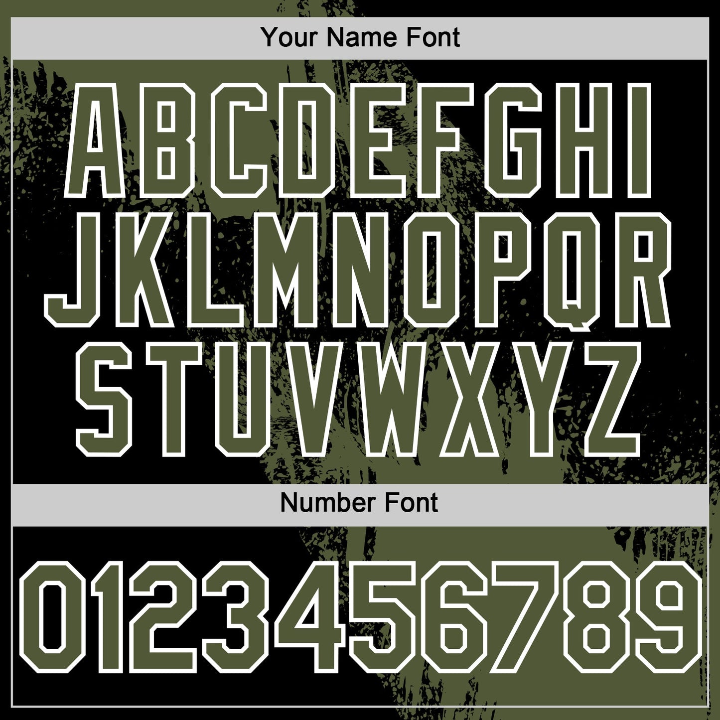 Custom Olive Black-White 3D Pattern Design Abstract Brush Stroke Authentic Baseball Jersey