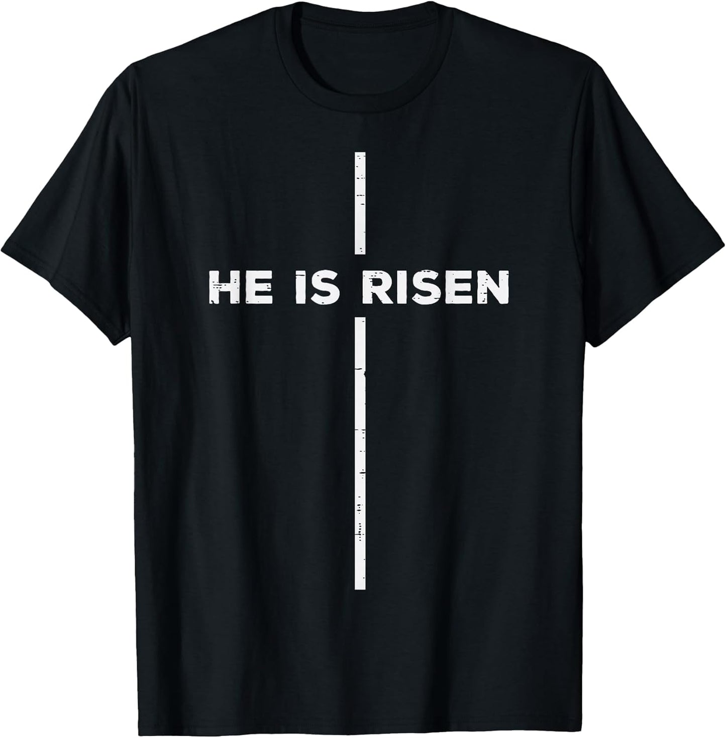Easter He is Risen Cross Jesus Religious Men Women Kids Teen T-Shirt