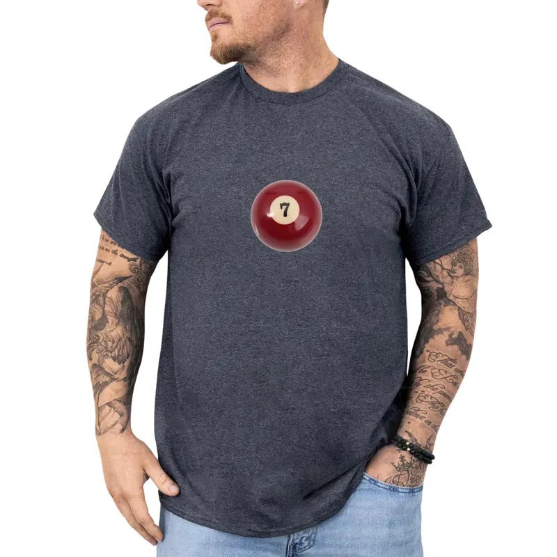 7 Ball Shirt Vintage, Retro Billiard Lovers Shirt, Y2k 7 Ball 90s Vintage Graphic Printed Tee, Retro 7 Ball T-Shirts, 7...