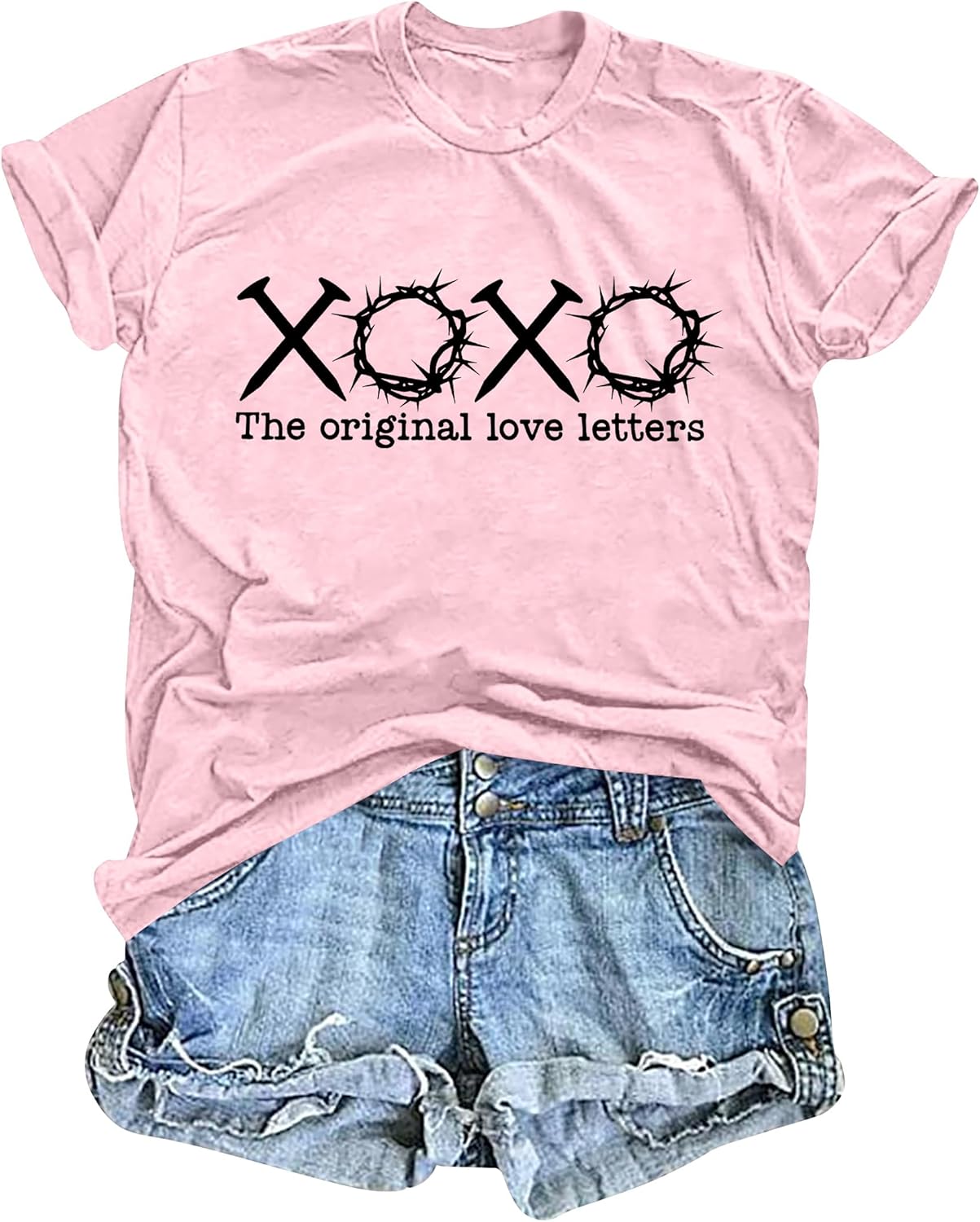Easter Shirts for Women: The Original Love Letter T Shirt Easter Gifts Casual Tee Tops