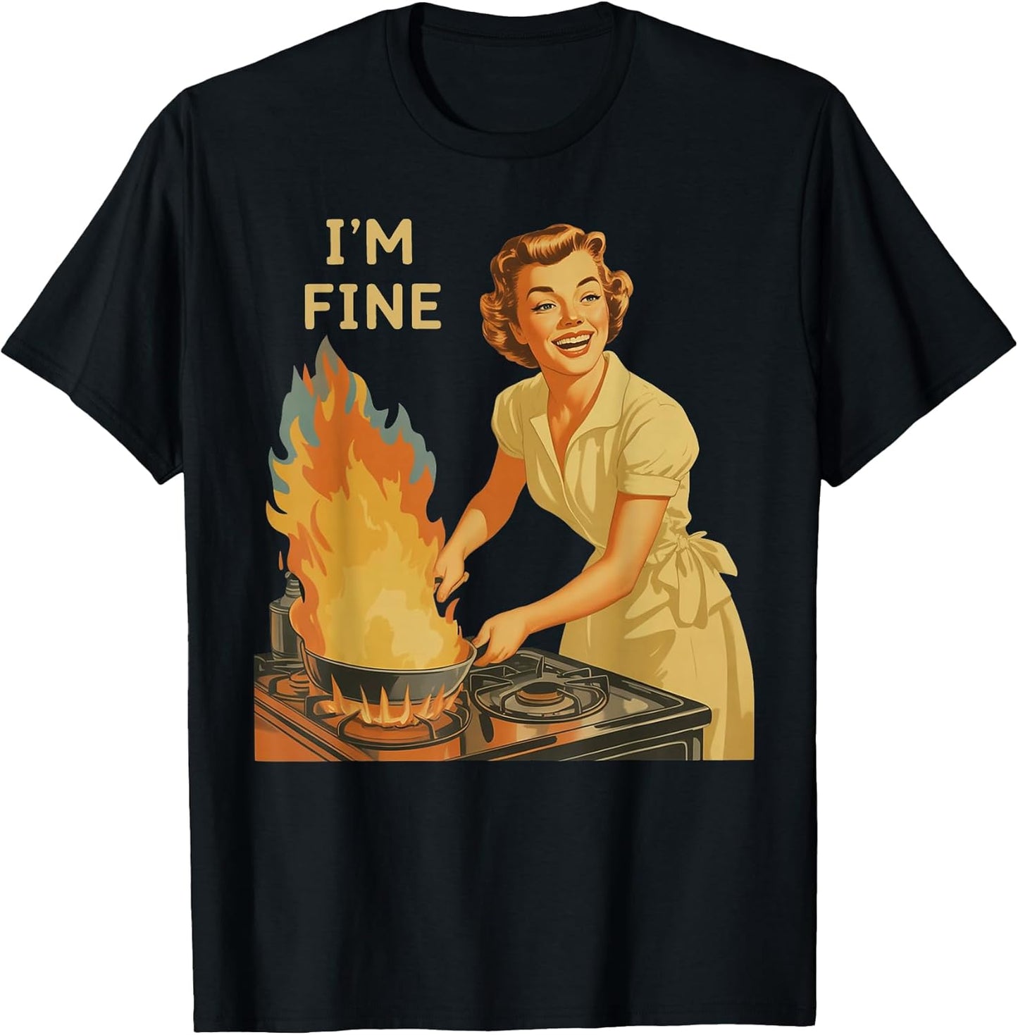 I'm fine Funny Housewife Merch Co.