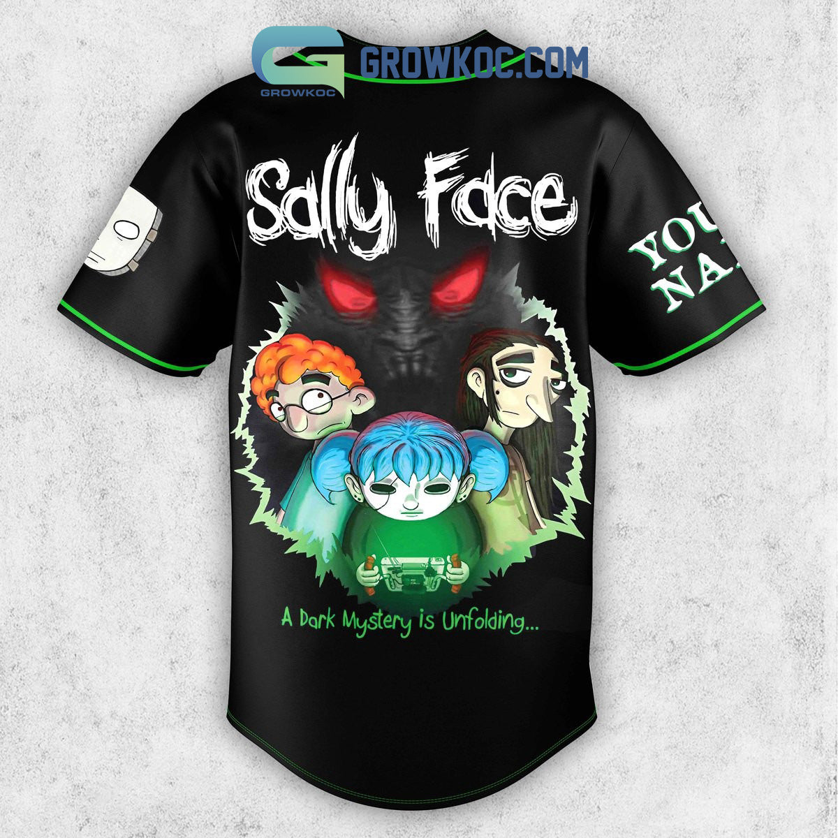 A Dark Mystery Is Unfolding Sally Face Personalized Baseball Jersey
