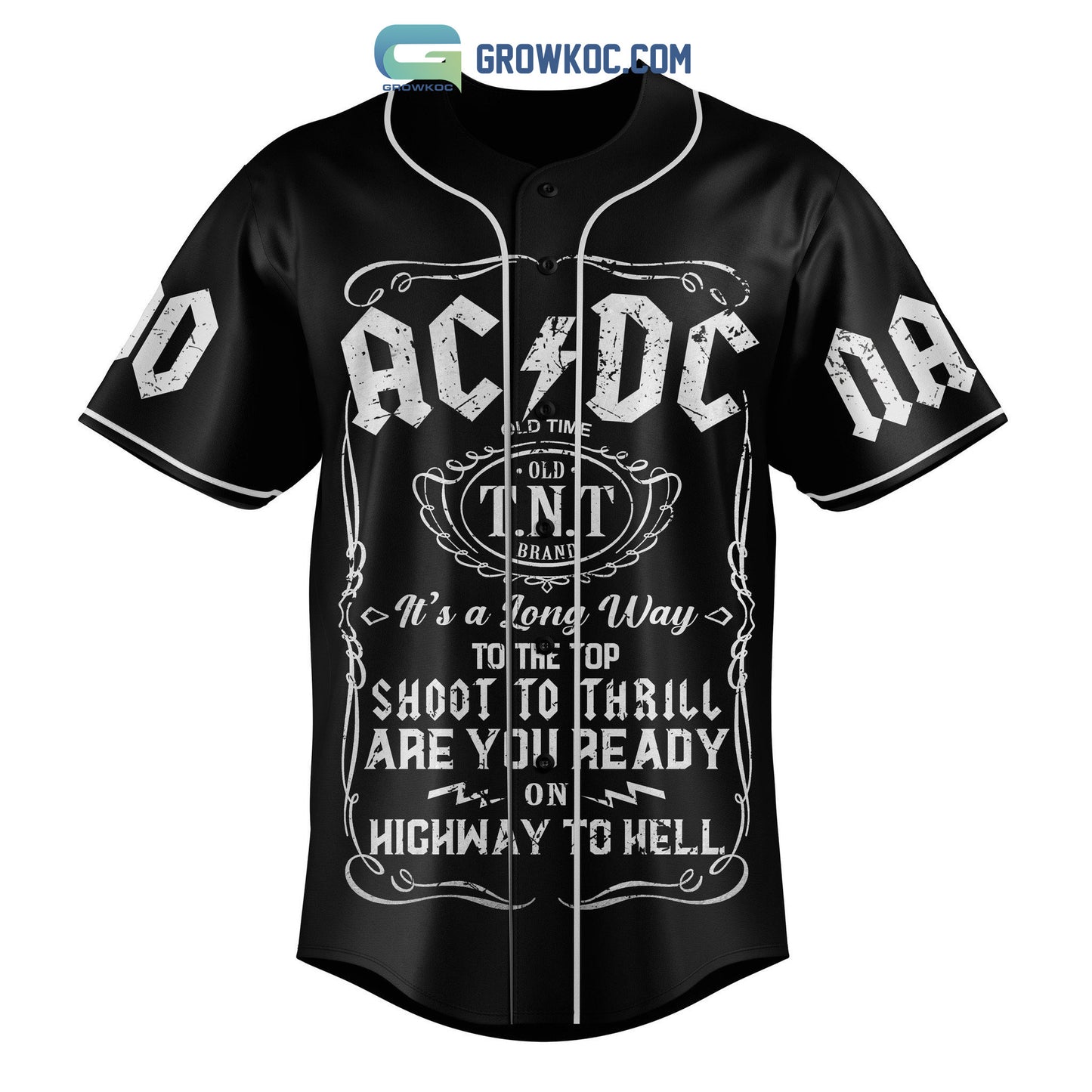 AC/DC Highway To Hell Personalized Baseball Jersey