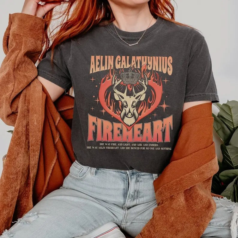 Aelin Galathynius, Throne of Glass Shirt, Maas Merch, Rowan Whitethorn, Crescent City, Bookish Shirt, ACOTAR, The...