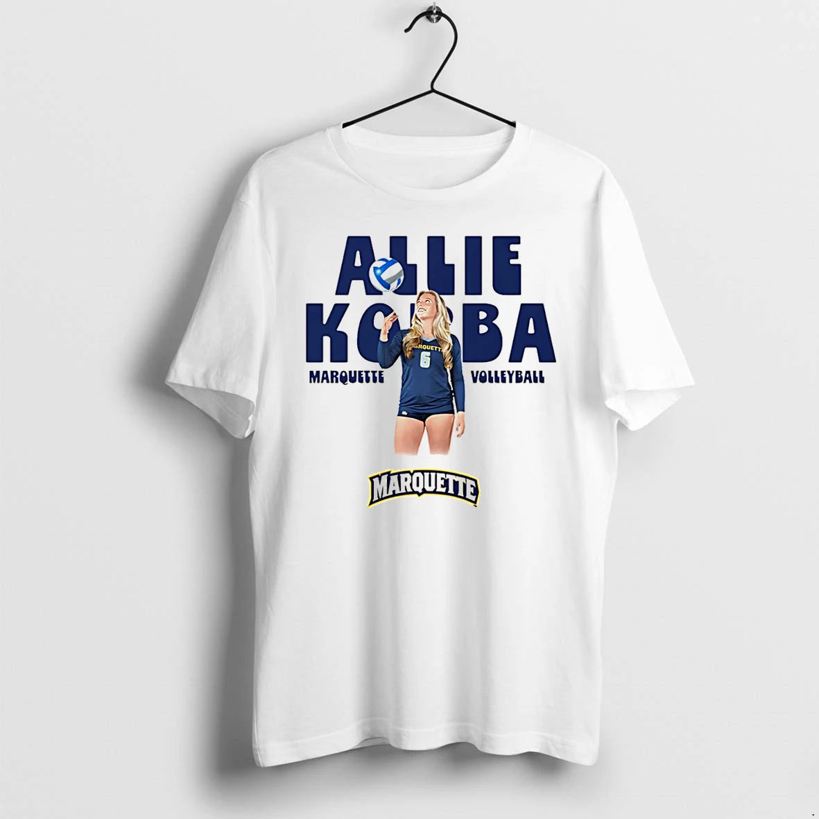 Alexandra Korba Marquette Volleyball Cartoon Tshirts Sweater