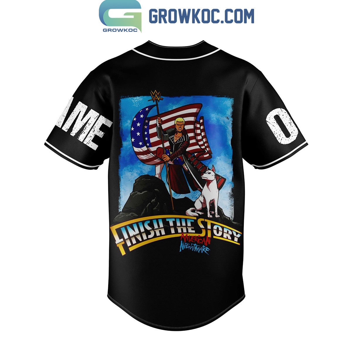 American Nightmare Cody Rhodes Finish The Story Personalized Baseball Jersey