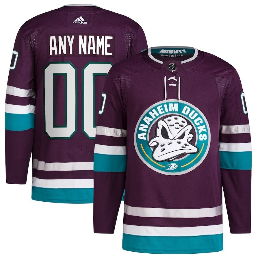 Anaheim Ducks 30th Anniversary Authentic Custom Jersey – Purple