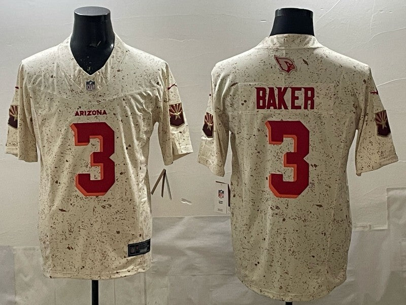 Arizona Cardinals #3 Budda Baker Red Retro 5 Edition Style 1