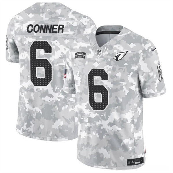 Arizona Cardinals #6 James Conner 2024 F.U.S.E. Arctic Camo Salute to