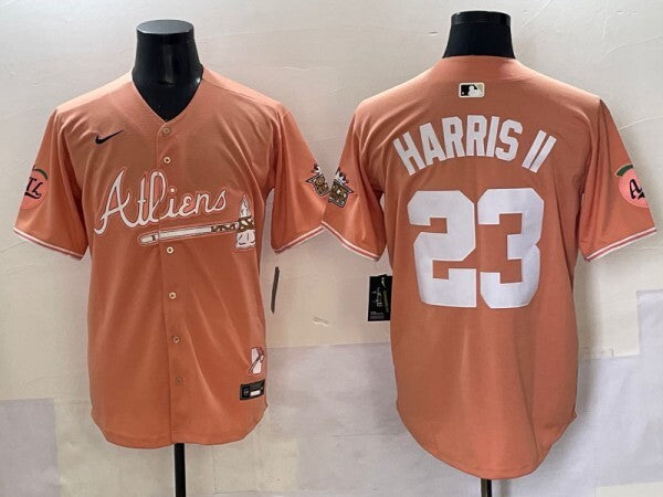 Atlanta Braves #23 Michael Harris II Warriors 5 Collaboration Style 2