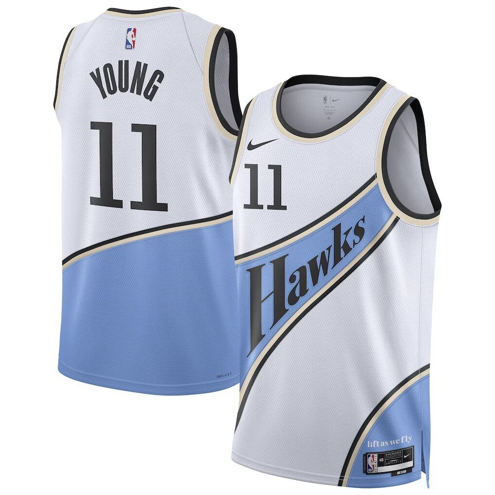 Atlanta Hawks #11 Trae Young Unisex 202425 Swingman Player Jersey - City Edition - White