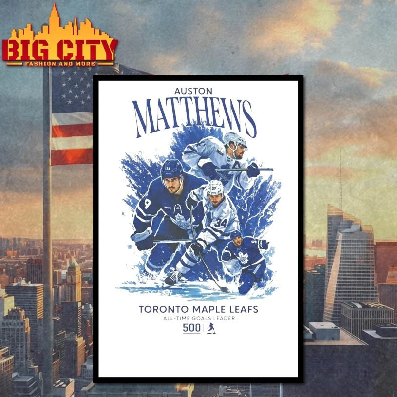 Auston Matthews Toronto Maple Leafs All-time goals leader shirt