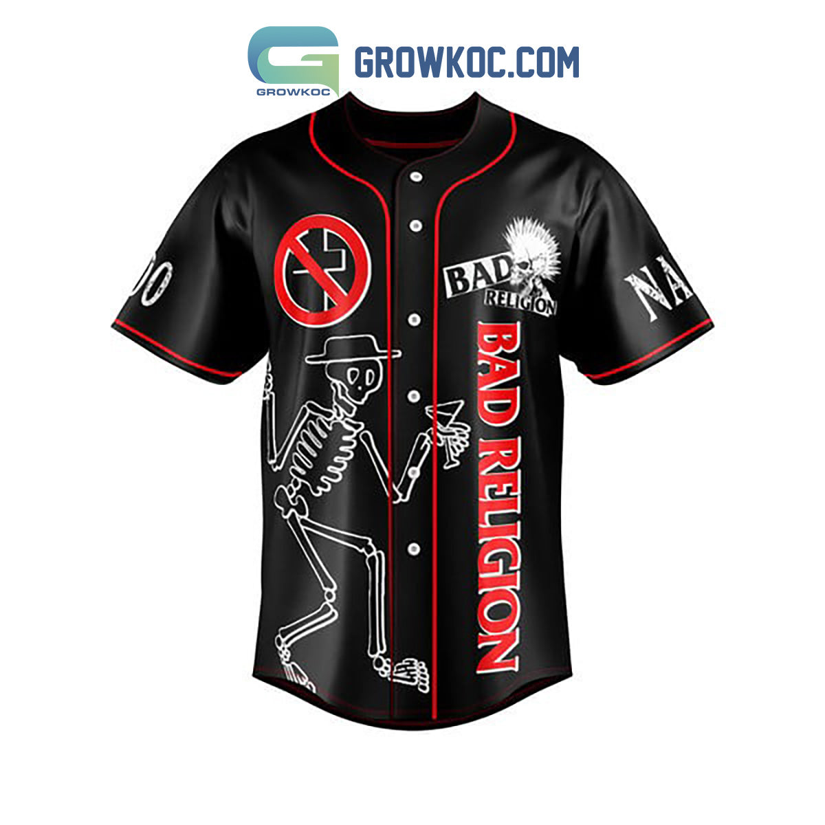 Bad Religion Headed For Eternity And Destined For Nothing Personalized Baseball Jersey