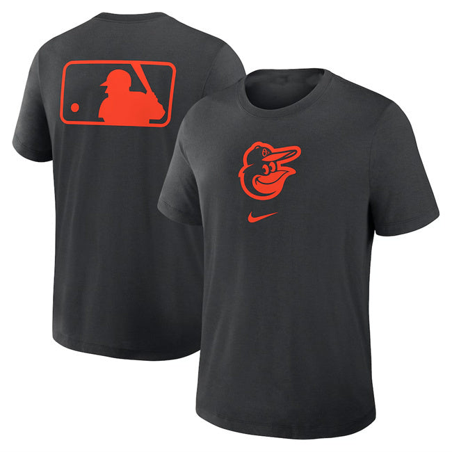 Baltimore Orioles Black Early Work Tri-Blend Dri-FIT T-Shirt