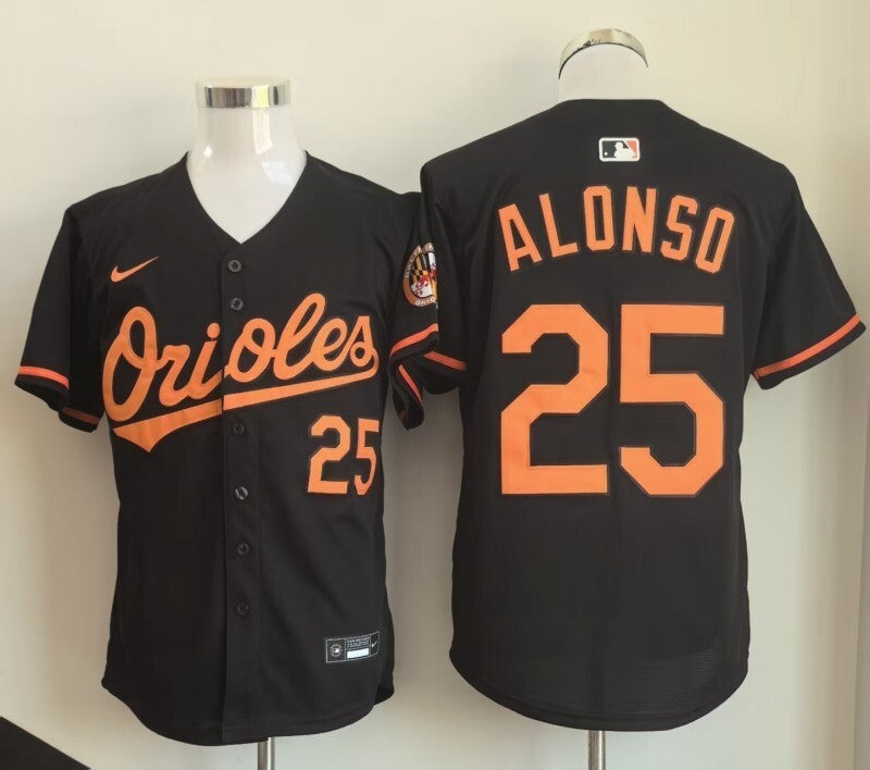 Baltimore Orioles #25 Pete Alonso Orioles Black 25