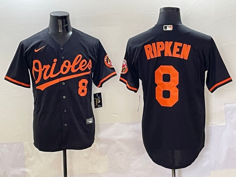 Baltimore Orioles #8 Cal Ripken Jr. Orioles Adult Style 1