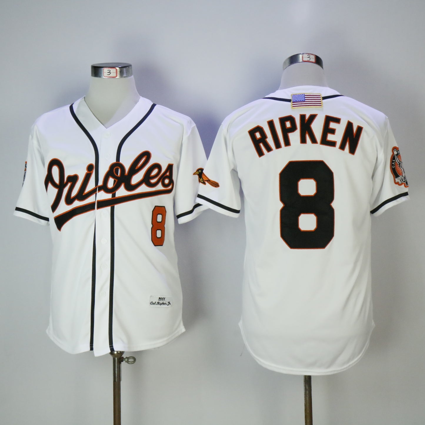 Baltimore Orioles #8 Cal Ripken Orioles 8 White Retro