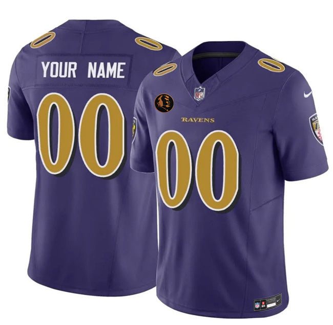 Baltimore Ravens Active Player Custom Purple 2025 F.U.S.E. With John Madden