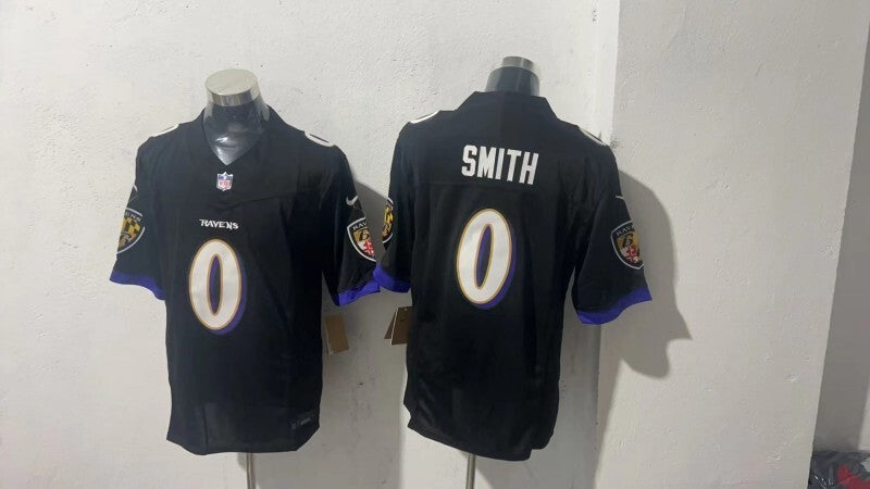 Baltimore Ravens #0 Roquan Smith Style 3