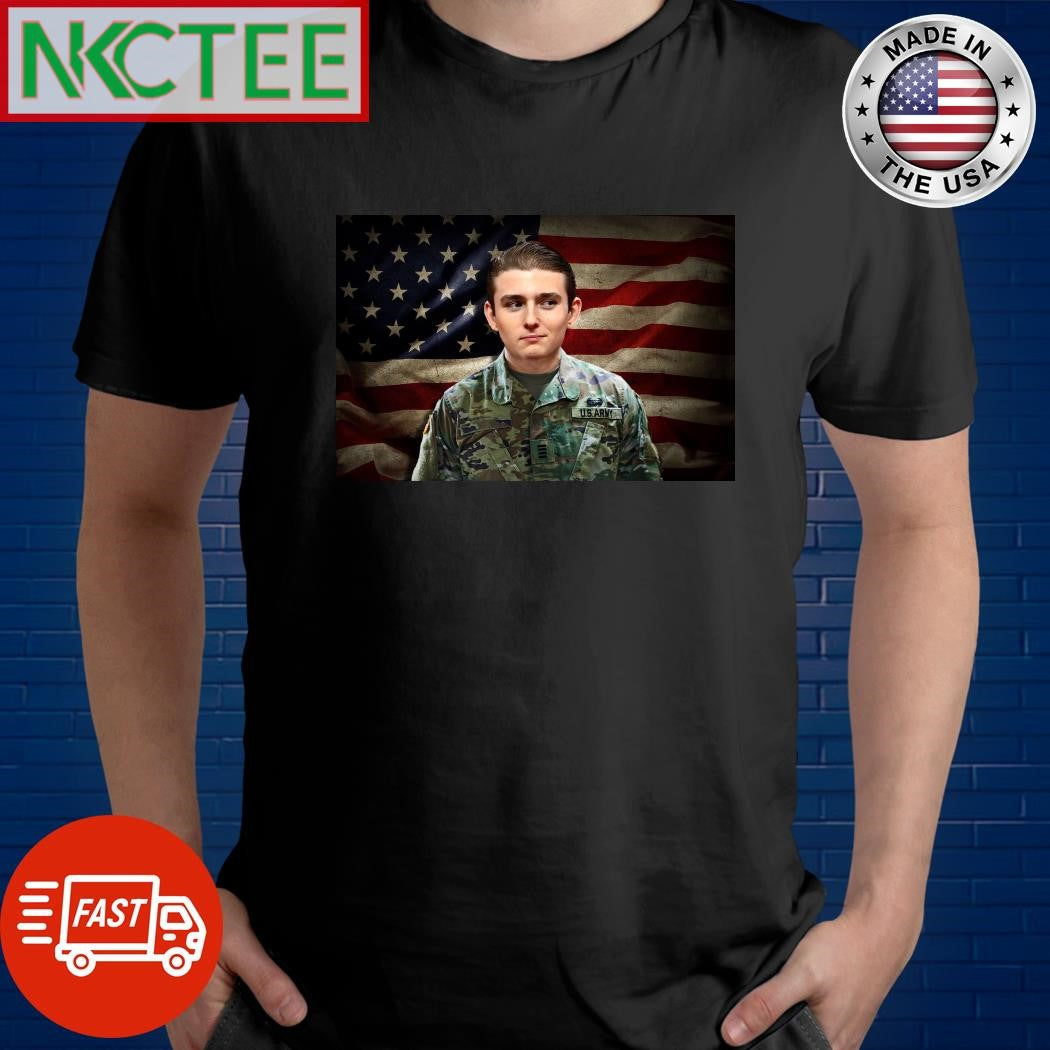 Barron Trump military service shirt