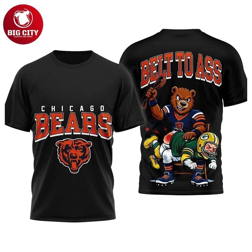 Bears Beat Packers Belt To Ass Two Sided Shirt