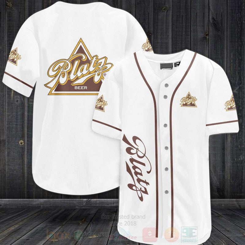 FASHION Blatz Beer Baseball Jerseys Botton Shirt