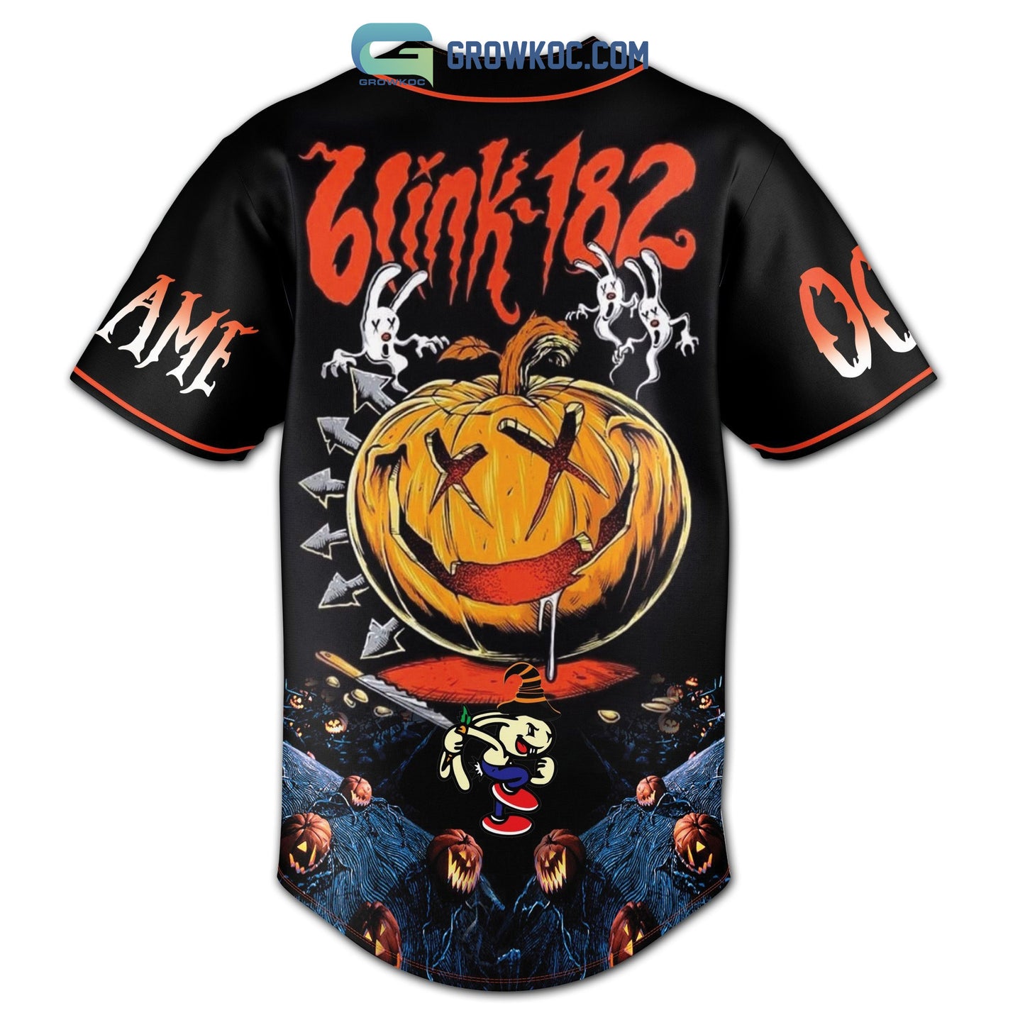 Blink 182 Catching Things And Eating Their Insides Halloween Personalized Baseball Jersey