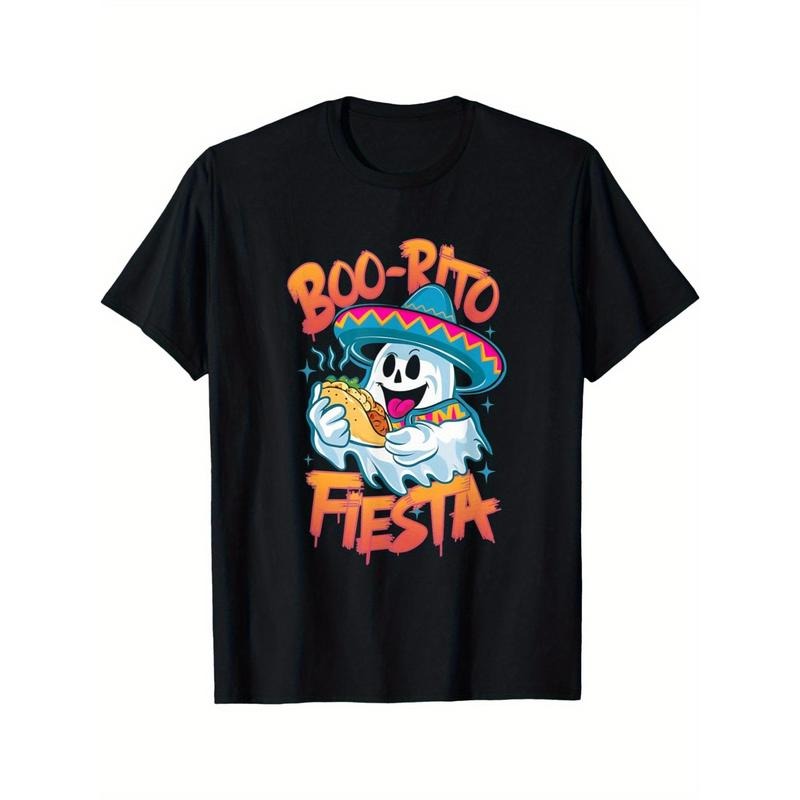 Blitto Carnival Cute Mexican ghost wearing a Blitto and sombrero T-shirt Made in USA Hoodie, Sweatshirt | WearSparks.com