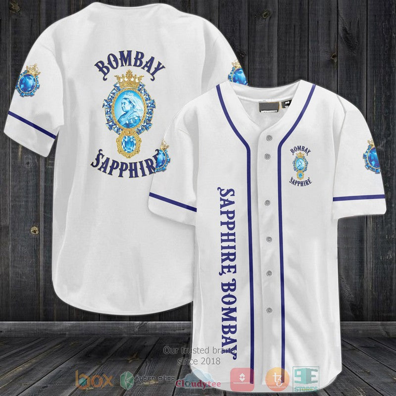 Bombay Sapphire white Baseball shirt