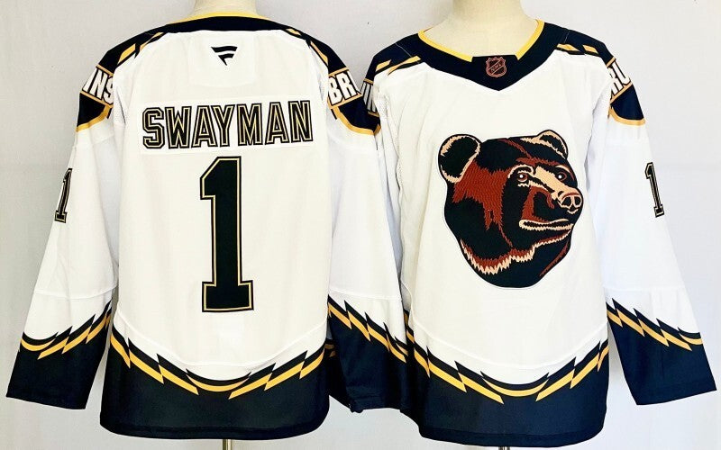 Boston Bruins #1 Jeremy Swayman Style 2