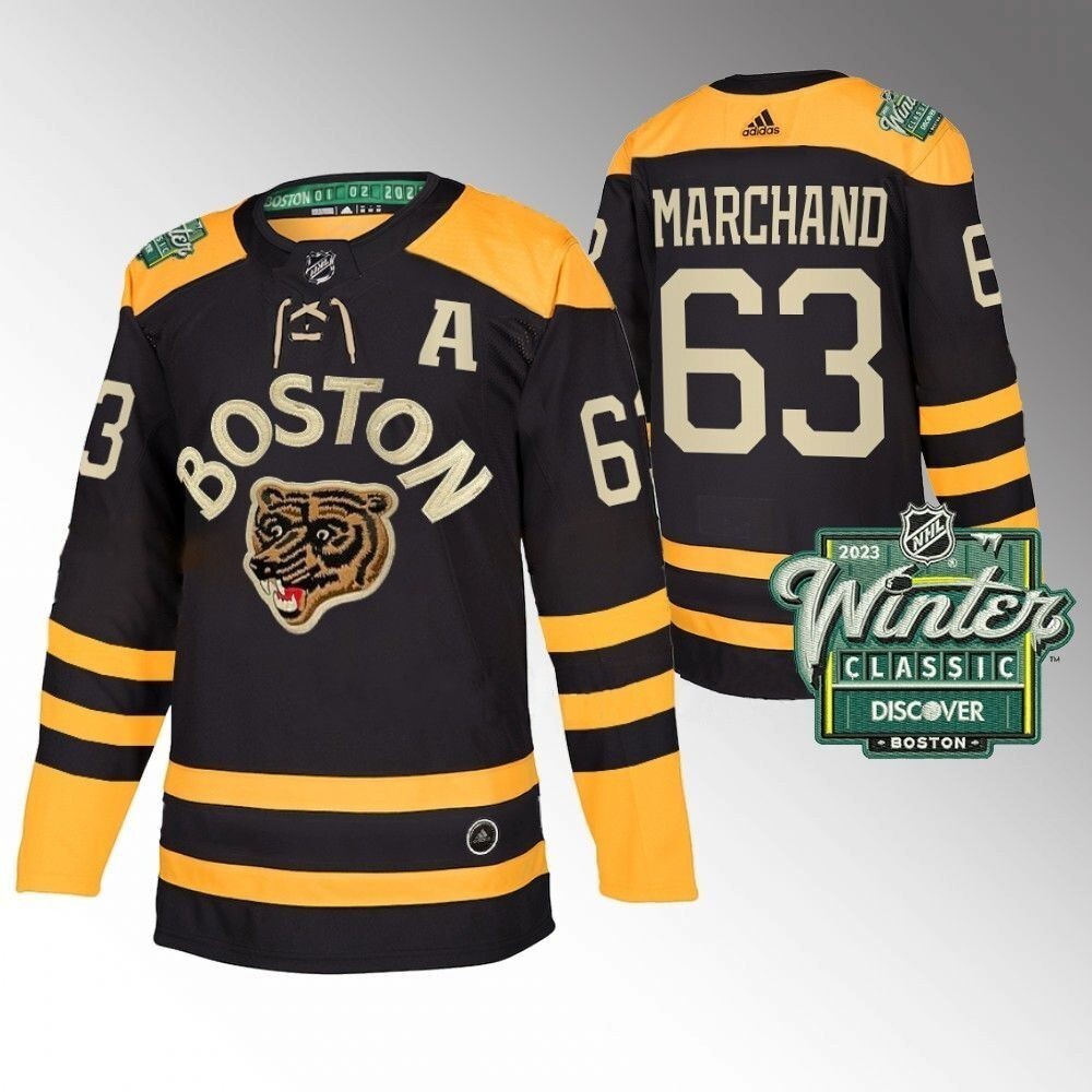 Boston Bruins #63 Brad Marchand 2023 Winter Classic Black