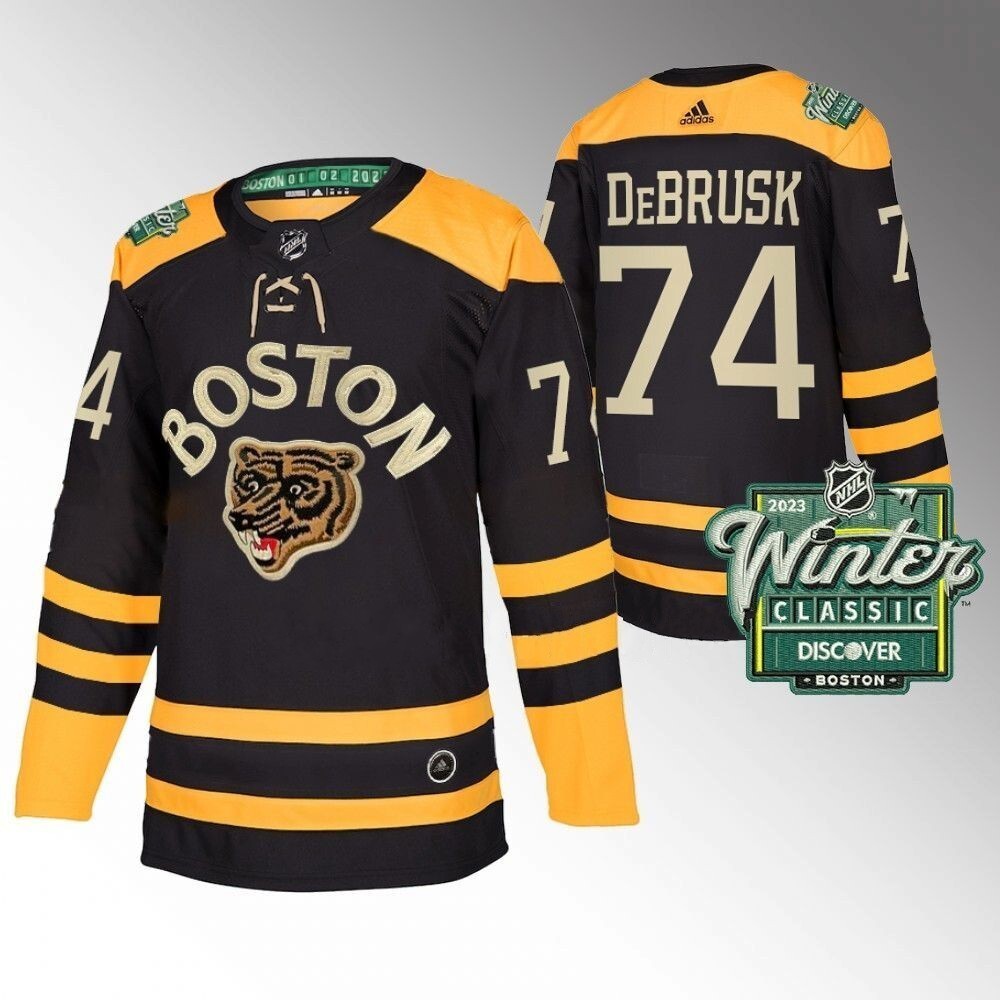 Boston Bruins #74 Jake DeBrusk 2023 Winter Classic Black