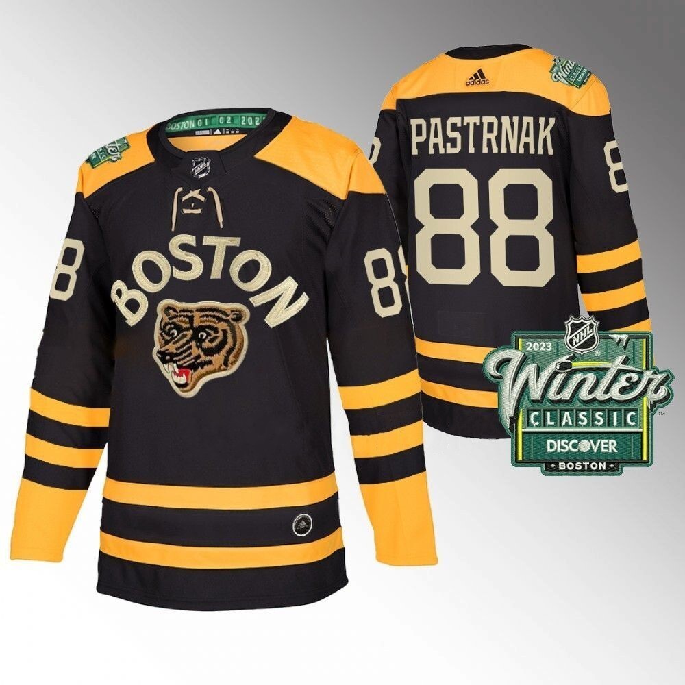 Boston Bruins #88 David Pastrnak 2023 Winter Classic Black