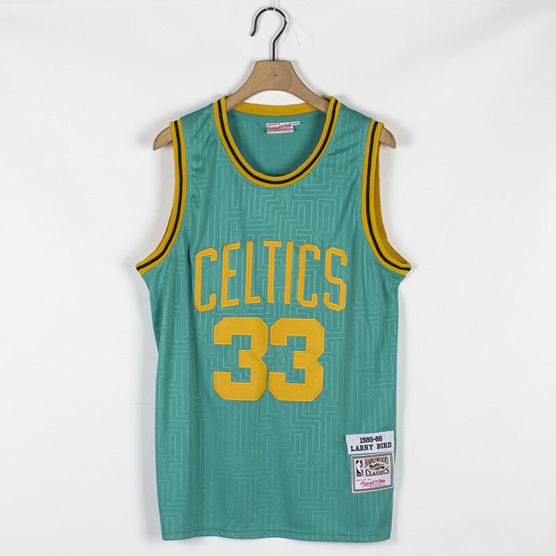 Boston Celtics #33 Larry Bird Celtics 33 Green Edition Style 2